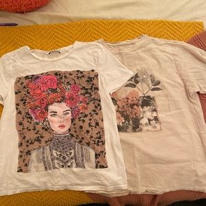 Zara and Mango Graphic T-Shirts